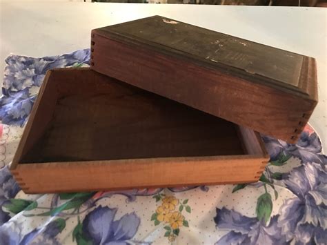 vintage mirrored metal and wood candy box|antique wood candy boxes.